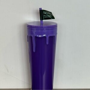 Starbucks 2025 Halloween Purple Glow in the Dark Slime Drip Cup Tumbler